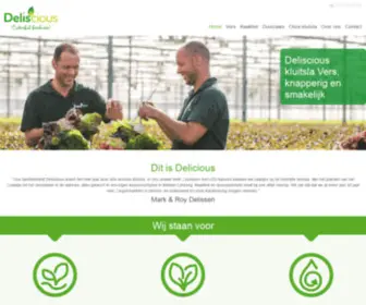 Deliscious.eu(Deliscious levert het hele jaar door drie soorten kluitsla) Screenshot