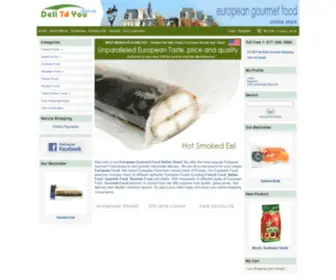 Delitoyoudirect.com(European Food Online) Screenshot