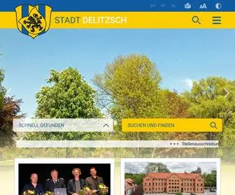 Delitzsch.de(Stadt Delitzsch) Screenshot