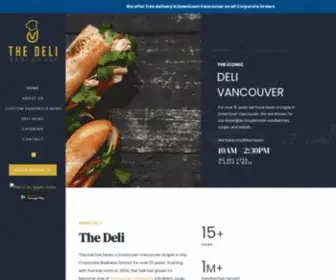 Delivancouver.com(Deli Vancouver) Screenshot