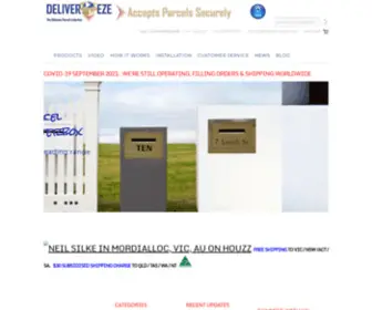 Deliver-Eze.com.au(Stainless steel custom parcel letterbox parcelbox drop box range by Deliver) Screenshot