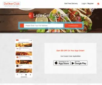 Deliverclub.com(Your Favoreat Place for Free Food Delivery) Screenshot