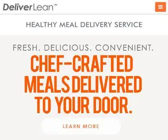 Deliverlean.com(Food delivery) Screenshot