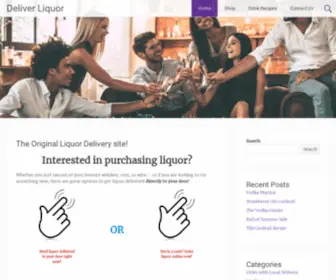 Deliverliquor.com(The Original Liquor Delivery site) Screenshot