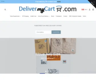 Delivermycart.com(Deliver My Cart) Screenshot