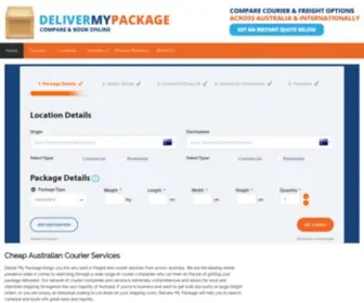 Delivermypackage.com.au(Cheap Australian Courier and Freight Comparison) Screenshot