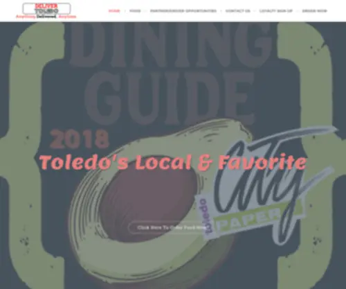 Delivertoledo.com(Toledo Food Delivery) Screenshot
