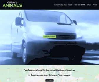 Deliveryanimals.com(DELIVERY SERVICE) Screenshot