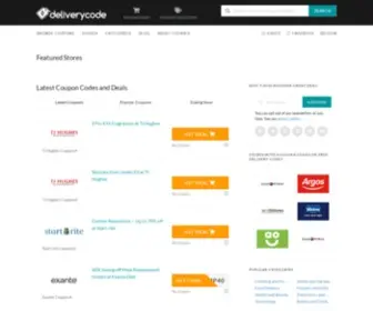 Deliverycode.co.uk(Free Delivery Codes and Voucher Codes) Screenshot