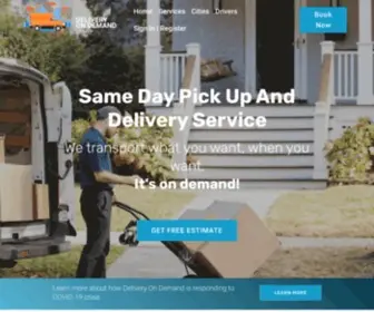 Deliveryondemand.co(Website Home) Screenshot