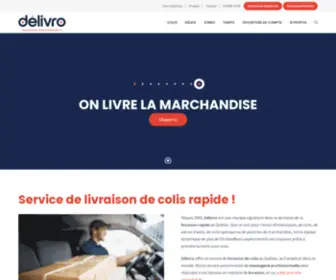 Delivro.ca(Livraison de colis partout au Qu) Screenshot