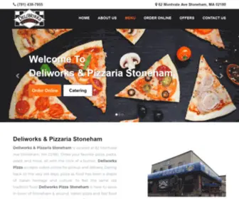 Deliworkspizzeriastoneham.com(Deliworks & Pizzaria Stoneham Restaurant) Screenshot