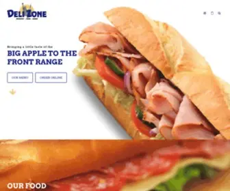 Delizone.com(New York Style Sandwiches Rich in Ingredients) Screenshot