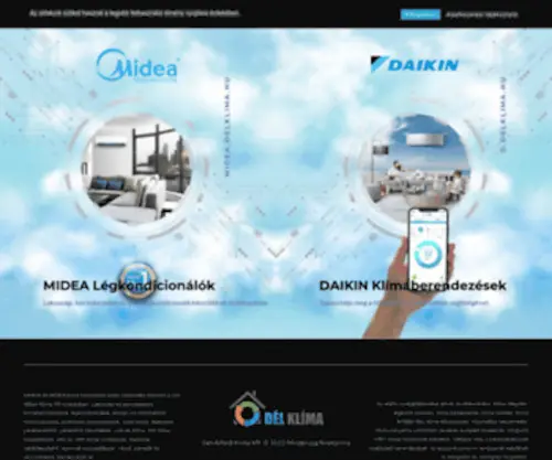 Delklima.hu(Daikin klíma és hőszivattyú) Screenshot