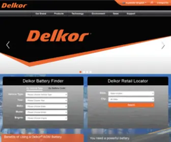 Delkor.com(Delkor Batteries) Screenshot