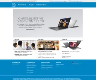 Dell.cz(Oficiální stránky společnosti Dell Česká republika) Screenshot