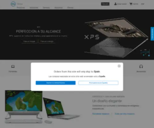 Dell.es(Dell España) Screenshot