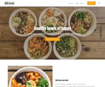 Dellabowls.com(Healthy bowls of happy. Our vibrant menu) Screenshot