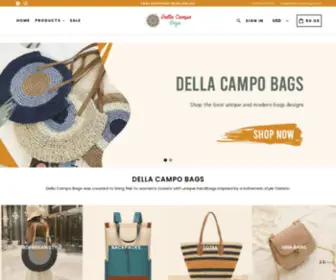 Dellacampobags.com(Della Campo Bags) Screenshot