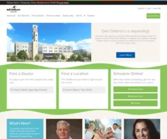 Dellchildrens.net(Dell Children's Medical Center of Central Texas) Screenshot