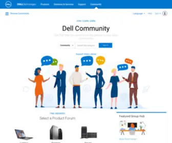 Dellcommunity.com(Dell Community) Screenshot