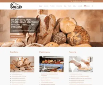 Delloro.it(Macchine per panificio pasticceria pizzeria) Screenshot