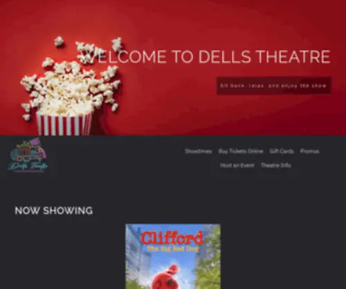 Dellstheatre.com(A Hometown Movie Experience) Screenshot
