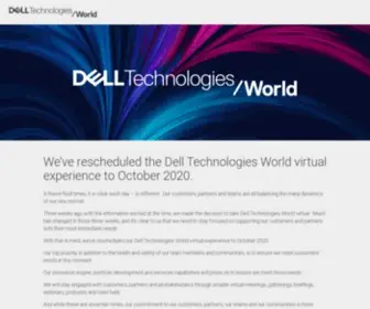 Delltechnologiesworld.com(Dell Technologies World Digital Experience) Screenshot