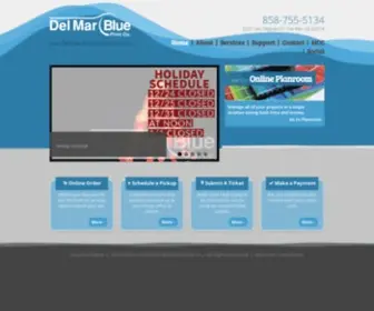 Delmarblue.com(Del Mar Blue Print Co) Screenshot