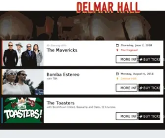 Delmarhall.com(Delmar Hall) Screenshot