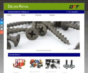 Delmaroyal.com(Leading Stockist and distributor of building materials in UAE) Screenshot