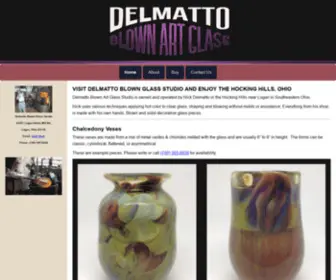 Delmattoglass.com(Delmatto Blown Art Glass) Screenshot