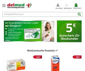 Delmed.de(Delmed Online Apotheke) Screenshot