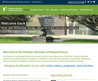 Delmnh.org(Delaware Museum of Natural History) Screenshot
