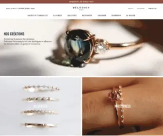 Deloison-Paris.com(Découvrez les bagues de fiançailles sur mesure Made in France Deloison Paris) Screenshot