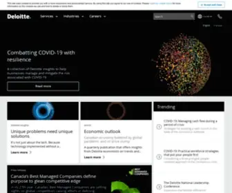 Deloitte.ca(Audit, Consulting, Financial Advisory, Risk Management & Tax services and reports) Screenshot