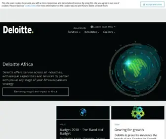 Deloitte.co.za(Deloitte South Africa) Screenshot