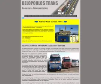 Delopoulostrans.com(Transportation Services Greece) Screenshot