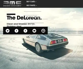 Delorean.com(DeLorean Motor Company) Screenshot
