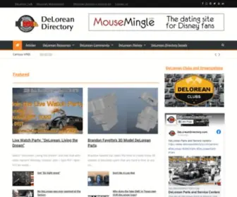 Deloreandirectory.com(DeLorean Directory) Screenshot