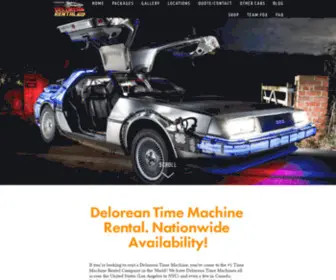 Deloreanrental.com(Delorean Time Machine Rental) Screenshot