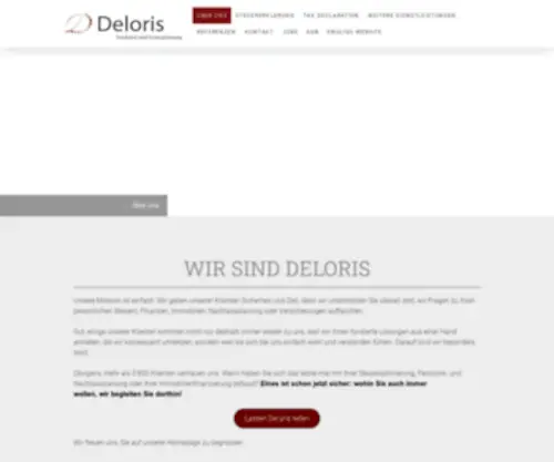 Deloris.ch(Deloris AG Tax Consultancy in Zurich) Screenshot