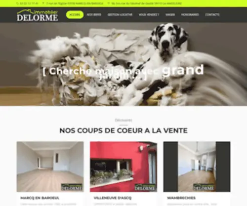 Delorme-Immo.fr(Web Server's Default Page) Screenshot