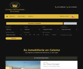 Delosreyes.cl(Inmobiliaria en Calama) Screenshot