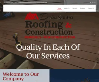 Delossantosroofingandconstructionllc.com(Roofing in Terre Haute) Screenshot