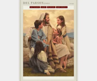 Delparson.com(Gallery of Del Parson's Paintings) Screenshot