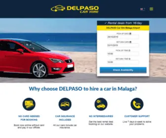 Delpasocarhire.com(Car hire Malaga airport) Screenshot