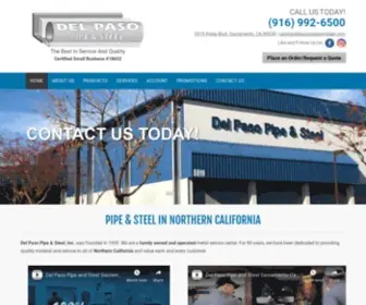 Delpasopipeandsteel.com(Metal Suppliers) Screenshot