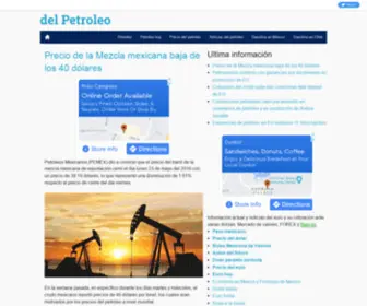 Delpetroleo.com(Petróleo) Screenshot