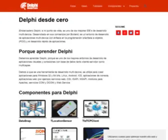 Delphidesdecero.com(Delphi desde cero) Screenshot